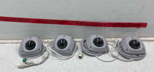 (3) Interlogix TVW-3101 IP Wedge Security Camera (1) Interlogix TVW-5301 IP Wedge Security Cameras