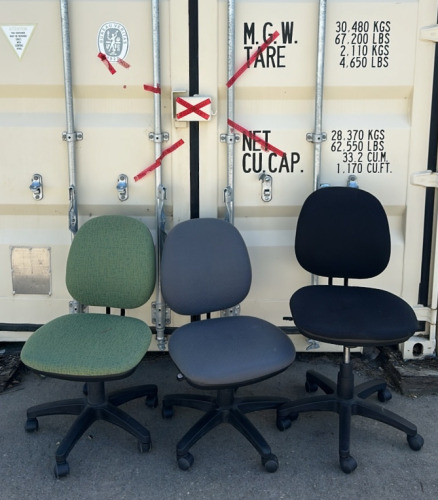 (3) Adjustable Office Rolling Chairs