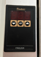 76 1/2in x 33 1/4in x 83in Traulsen Industrial Restaurant 3 Door Freezer - 3