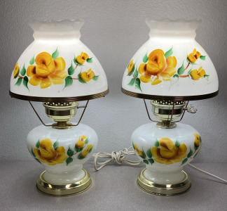 Antique Hand Painted Lamps