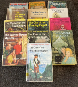 (10)Vintage Nancy Drew Mystery Stories & (3) Mystery Books BB67