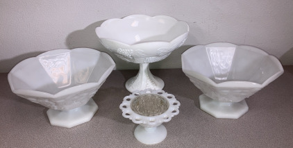Milk Glass Bowls & More