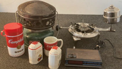 Coleman Heater, Vintage Bowman & Co. Alcohol Burner, And More! BB72