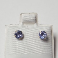 $240 10K Tanzanite And Fresh Water Pearl 2In1(0.54ct) Earrings