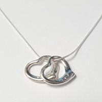 $140 Silver Heart 18" Necklace