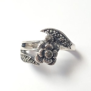 $120 Silver Marcasite Ring