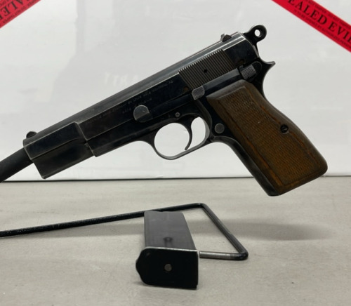 Browning Arms Hi Power 9mm, Semi Automatic Pistol (Early Model Made In Belgium)