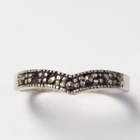 $100 Silver Marcasite Ring