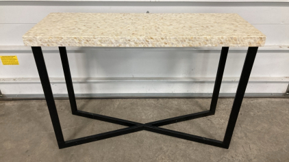 Shell Top Hallway Table