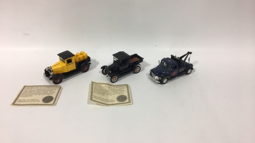 (3) Die Cast Model Cars