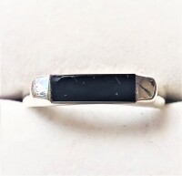 $100 Silver Black Onyx Ring