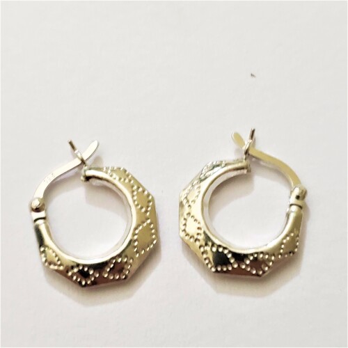 $120 Silver Hoop Earrings