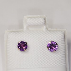 $200 10K Amethyst(0.5ct) Earrings