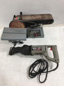 Delta 4â€ Belt/ 6â€ Disc Sander and Porter Cable Reciprocating Saw