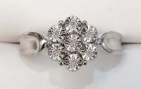 $200 Silver 7 Diamond Ring