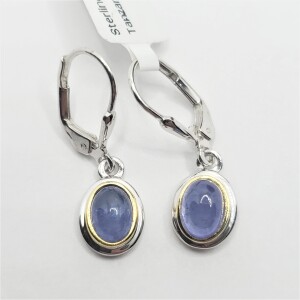 $240 Silver Tanzanite Earrings
