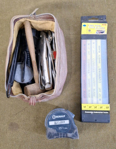 Small Bag Of Assorted Hand Tools & Pack Of 80+ Assorted Hacksaw Blades