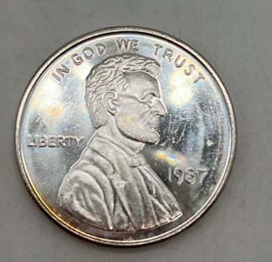 1 Troy Oz Liberty Abraham Lincoln Silver Coin, .999 Fine Silver
