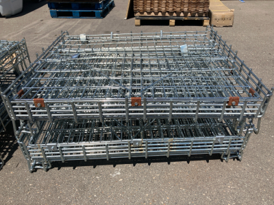 (2) Industrial Metal Crates