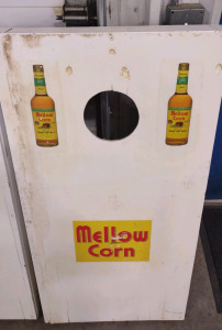 (2)"Mellow Corn" Cornhole Boards w/ Bucket of Bean Bags