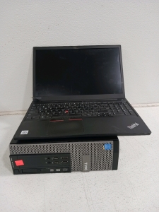 Dell Optiplex Core i5 Desktop and Lenovo ThinkPad Laptop