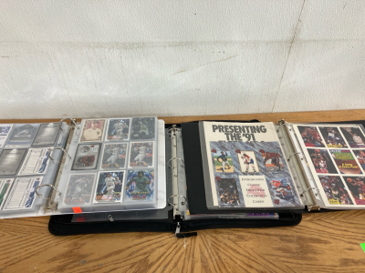 (3) Binders of Assorted Sports Cards