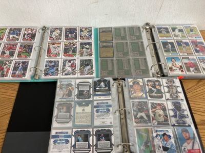 (3) Binders of Assorted Baseball Sport Cards