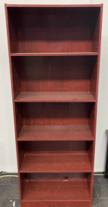 Reddish Brown Colored Bookshelf