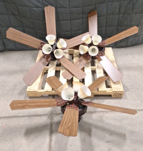 (3) Hampton Bay, 4-Light Celling Fans