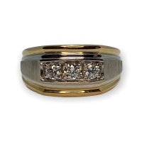 $4,200 Value, 14K Mens Diamond Ring