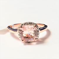 $240 Silver Morganite Ring