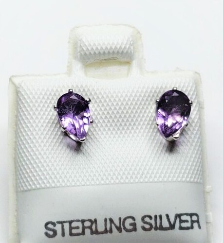 $100 Silver Amethyst (0.8ct) Earrings