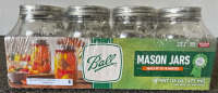 NEW! Case of (12) 16oz Ball Mason Jars w/ Lids - 2