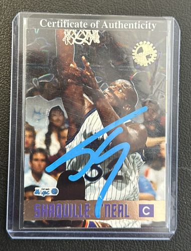 1996 Orlando Magic Signed Shaq Card W/ COA