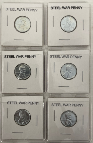 (6) Steel War Pennies