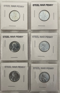 (6) Steel War Pennies