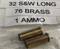 32 Auto (261) Brass (20) Ammo, (9) 16 Gauge Ammo, 32 S&W Long (76) Brass (1) Ammo, 38 Super (71) Brass (6) Ammo, & 25 Auto (73) Brass (29) Ammo - 3