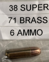 32 Auto (261) Brass (20) Ammo, (9) 16 Gauge Ammo, 32 S&W Long (76) Brass (1) Ammo, 38 Super (71) Brass (6) Ammo, & 25 Auto (73) Brass (29) Ammo - 4