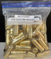 (23) Rnds 6.5 Ammo Plus (148) Rnds Brass- (95) 458 Socom, (45) 50 AE, & (18) 35 Whelen - 2