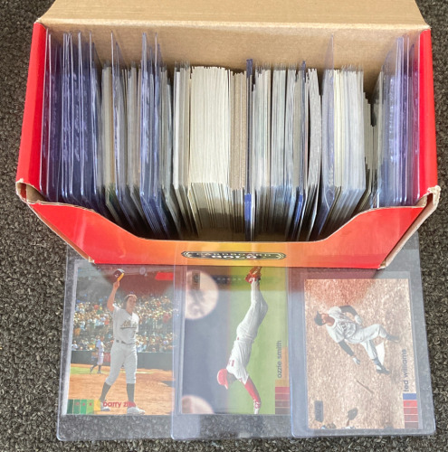 Box Of MLB Baseball Cards And Pokémon Cards And More