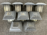 Solar Black Outdoor Landscape Pathway Lights - 2