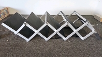 Fold Up Staircase w/ Cloth Steps & Aluminum Frame, + Plastic Folding Stairs