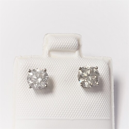 $6300 14K Diamond (1.18Ct,Si,J-K) Earrings