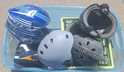 Assortment of Motorcycle & Bicycle Helmets