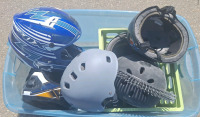 Assortment of Motorcycle & Bicycle Helmets