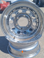 2 Chrome 6 Hole Tire Rims 16.5"