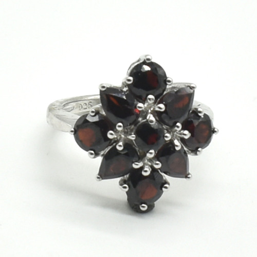 Silver Garnet(4.5ct) Ring