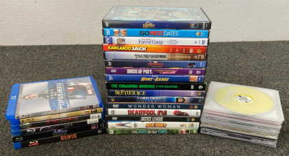 Assorted Movies And CDs Including 50 First Dates, Forrest Gump, Scary Stories