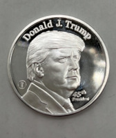 One Troy Ounce Donald Trump Silver Coin