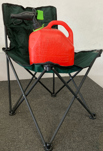 Camp Chair And Gas Tank